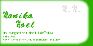 monika noel business card